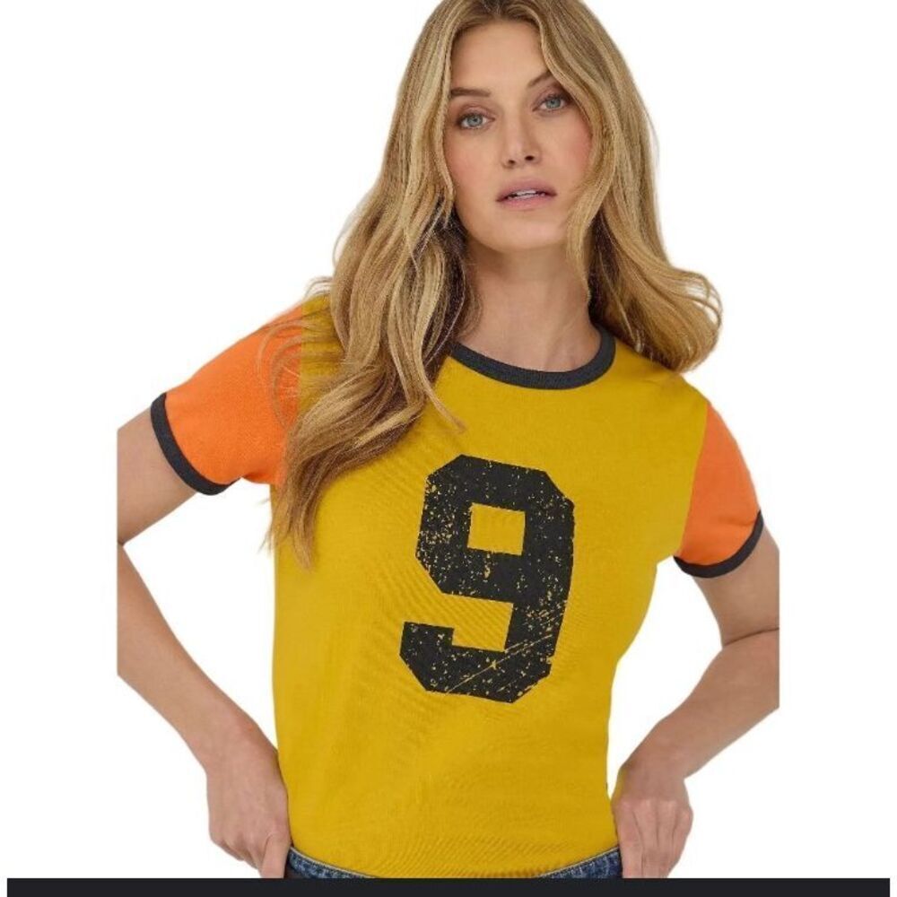 WRANGLER® X LAINEY WILSON Number 9 Ringer T-Shirt Size XS
